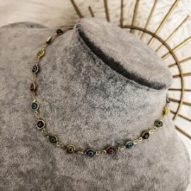 Collar de ojos colores chocker