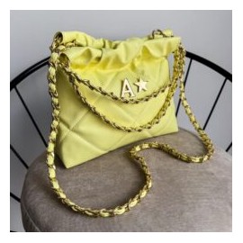 Hera Bag Mini Cadena Oro Color Baby Yellow