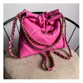 Hera Bag Mini Cadena Oro Color Rosa Pop