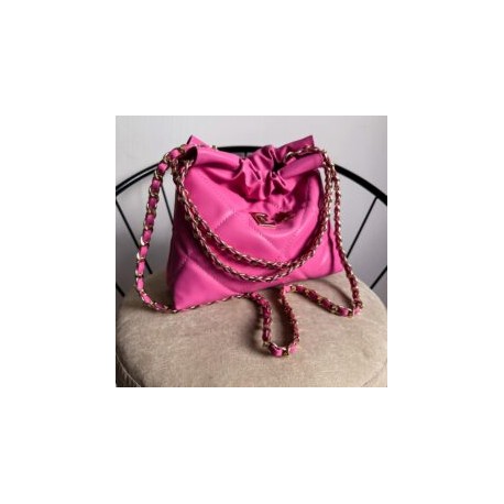 Hera Bag Mini Cadena Oro Color Rosa Pop