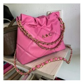 Hera Bag Mini SOFT Cadena Oro Color Rosa Pop