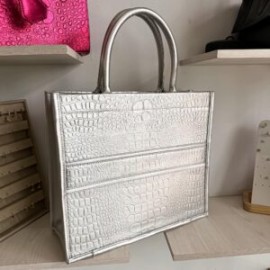 Alpha Tote Colossal Metal Plata