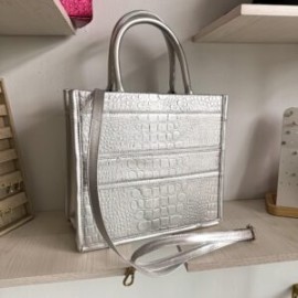 Alpha Tote Medium Silver