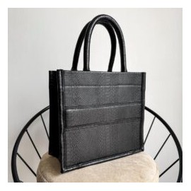 Alpha Tote Petite Total Pitón Negro