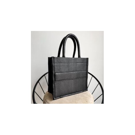 Alpha Tote Petite Total Pitón Negro